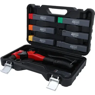 KS Tools 3 in 1 Handnietzangen-Satz, drehbar, 12-tlg