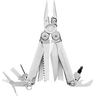 Leatherman 2H Wave+ Multi-Tool - 18-in-1 Hochleistungs-Edelstahlwerkzeug mit Klingen, Zangen und Drahtschneidern - Camping Zubehör - Edelstahl