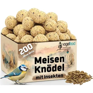 200 Meisenknödel mit Insekten ohne Netz Insektenknödel