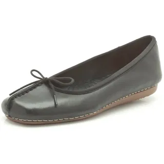 CLARKS Freckle Ice Ballerinas Black Leather 36