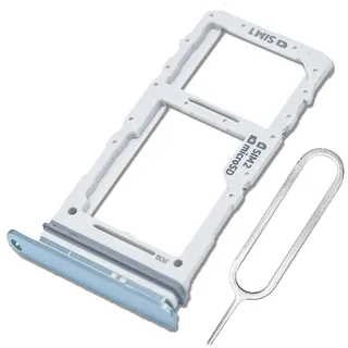 ExtKry SIM Karte Rahmen SIM Kartenfach für Samsung Galaxy S20/S20+ Plus/S20 Ultra Dual SIM Tray kartenhalter Original qualität Card Tray + SIM Pin (Blau)