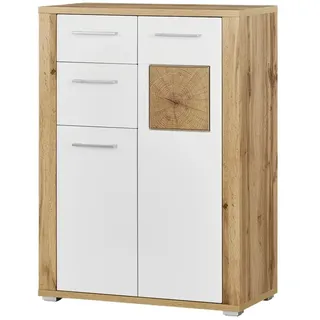 Sconto Schuhschrank Yambio ¦ weiß ¦ Maße (cm): B: 75 H: 104 T: 38.0