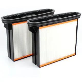 2x Premium Filter Faltenfilter-Kassette geeignet für Bosch GAS 25 - GAS25 | GAS 50 - GAS50 | GAS 50M - GAS50M | GAS25L SFC | kompatibel mit Bosch 2607432014, 2607432015, 2607432016, 2607432017