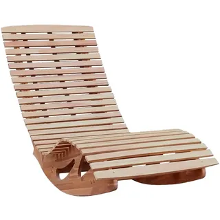 Ergonomische Schwungliege / Saunaliege aus Akazienholz, faltbar