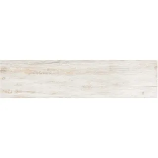 Vabene Bodenfliese Feinsteinzeug Oak Shabby 22,5 x 90 cm weiß