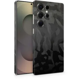 TF Skins Skins kompatibel mit Samsung Galaxy S25 & S25 Ultra, Skin Schutzfolie 360° Full Coverage oder Back Only (Full Coverage, Shadow Black, S25 Ultra)