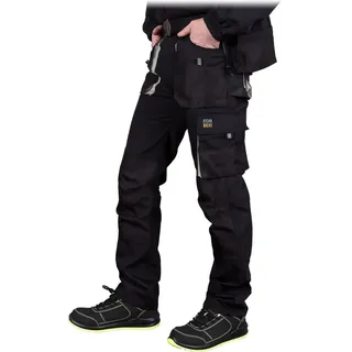 Reis FORECO-T BJS48 Arbeitshosen Männer | Arbeitshose | Schnittschutzhose Arbeithose Herren | Schwarz Hellgrau | 48 Größe - 48