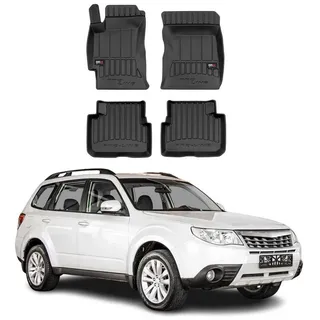 Omac 2008-2013 Subaru Forester Fußmatten TPE Schwarz 4 tlg