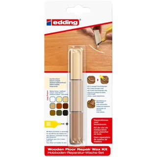edding Holzboden-Reparaturwachs-Set 8902 buche/ahorn