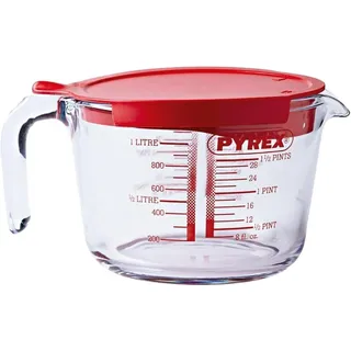 Pyrex Messbecher 1l mit Deckel