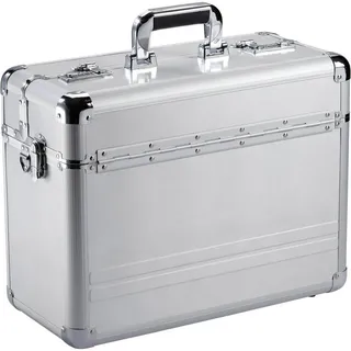 Dermata Aktenkoffer 46 cm Laptopfach silberfarben