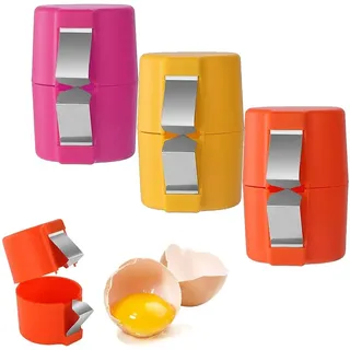 3Stück Öffner für Eierschalen, Egg Shell Opener,Eierschalenöffner - Kreative Eierknacker für rohe Eier - Einfaches Küchenzubehör,schnelle Küchenutensilien,Eierköpfer Eieröffner, Eier Cutter Eierköpfer