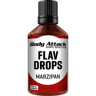 Body Attack Flav Drops - 50 ml, Marzipan