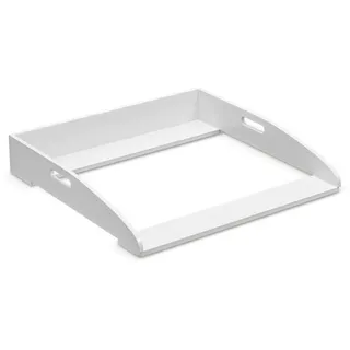 CADANI Wickelaufsatz ILA für IKEA Hemnes, Malm, Nordli Kommode Wickeltisch Auflage 77x76 cm, universell für Kommoden mit 47-50 cm Tiefe weiß