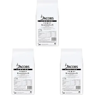 Jacobs Professional Kaffeeplus, Kaffeeweißer Pulver 1kg, laktosefrei (Packung mit 3)