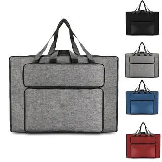 YushengTai Zeichentasche A2 Transporttasche für Zeichenplatte, Wasserdicht Drawing Bag, Multifunktional Zeichnung Tasche Zeichenmappe, Kunstmappe mit Die Seitentasche für Kunstutensilien (A2, Grau)