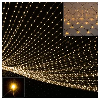 monzana Netzlichterkette Weihnachten Warmweiß 200x150cm