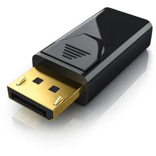 CSL DP auf HDMI Adapter mit Audioübertragung - Full HD 1080p - Ideal für Apple Produkte PC Grafikkarten