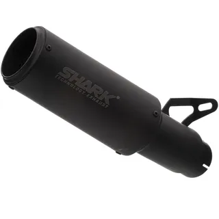 Shark exhaust RCT Edelstahl beschichtet schwarz-matt, schwarz