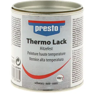 PRESTO 287664 Thermo-Lack schwarz 800°C 250 ml
