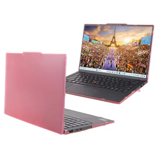 mCover Hartschalen-Schutzhülle, nur kompatibel mit Lenovo ThinkPad X1 Carbon Gen 12 Windows Notebook-PC mit 180-Grad-Scharnier, nicht für andere Lenovo-Modelle geeignet, Pink