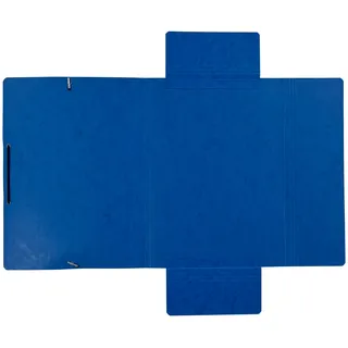 SOENNECKEN Eckspanner 1473 DIN A4 3Klappen und Gummizug blau