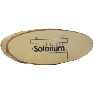 eliga Schild Rindenscheibe"Solarium"