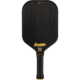 Franklin Sports Pro Pickleball-Schläger, Signature-Reihe, Karbonfaser, von USA Pickleball (USAPA) für Turniere zugelassen, 17-mm-PP-Kern, Profischläger, schwarz