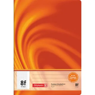 Brunnen Schulheft Vivendi A4, rautiert, mit Rand, Lineatur 8f, 16 Blatt,