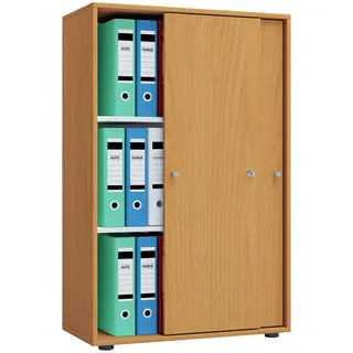 VCM Lona Aktenschrank 70 x 37 x 110 cm braun