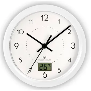 Miraval Funk-Badezimmeruhr 17,0 cm 170 weiß