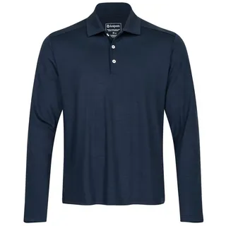 Kaipara - Merino Sportswear Langarm-Poloshirt URBAN LIMITED Merino Poloshirt Herren Langarm Regular 200 warm (1-tlg) aus reiner Merinowolle Made in Germany blau S