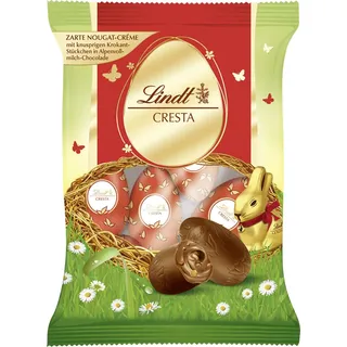 Lindt Cresta Eier Ostereier aus Alpenvollmilch Schokolade 90g