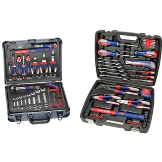 KWB Werkzeugkoffer 129-tlg. Aluminium grau