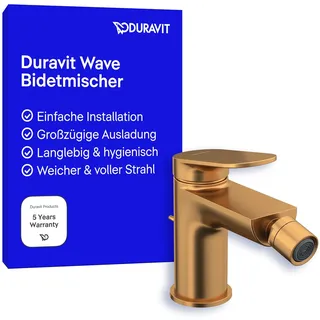 Duravit Wave Einhebel-Bidetarmatur Bronze gebürstet WA2400001004