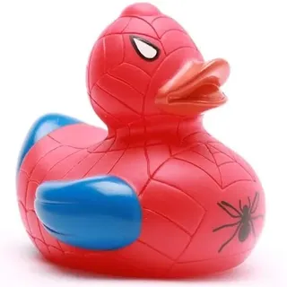 Duckshop I Badeente I Quietscheente I Spinnenheld I L: 8,5 cm I Geschenk für Marvel-Fans I Geschenk für Superhelden-Fans I Geschenk für Comic-Fans