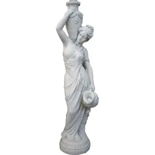 Schöne Wasserspeier Frau Groß für den Garten Teich oder Pool bestehend aus Steinguss ist Frostfest Witterungsbeständig und Neu 136cm H, PO-215