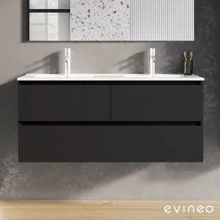 Evineo ineo2 120 x 53 x 45,6 cm schwarz matt