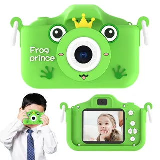 Raxove Digitalkamera für Kinder, 2 Zoll HD Digital Camcorder für Kleinkinder, Kinder Videokamera für Vlogging, Spielzeugkamera für Kinder, HD Kinder Videoaufnahme-Kamera (grün)
