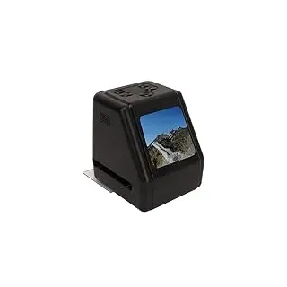 Dia-Scanner, 2-Zoll-Bildschirm Konvertieren Sie 135 126 110 8mm Dias in 12MP JPG Digitalfotos Fotoscanner Betrachten Bearbeiten Konvertieren Speichern Negativscanner