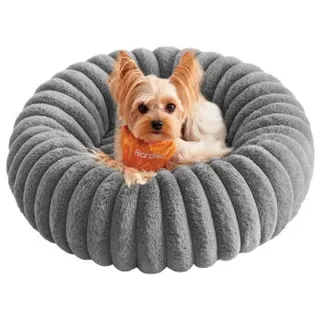 Songmics Hundekissen 50 cm Durchmesser taubengrau