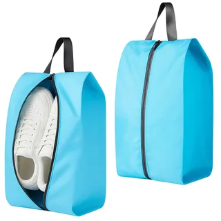 Reise-Schuhbeutel – wasserabweisende Aufbewahrungsbeutel mit Reißverschluss, tragbare Organizer für Gepäck, Fitnessstudio, Sport und Schrank, blau, 2er-Pack, Taschen-Organizer