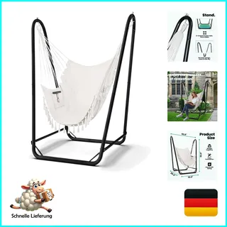 G TALECO GEAR Hängesessel mit Gestell Schwarz
