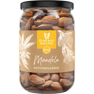ÖLMÜHLE SOLLING Bio Mandeln, naturbelassen, 350g (1er Pack)