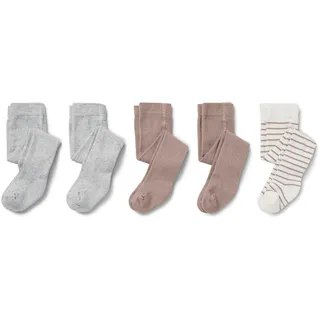 Tchibo - 5 Paar Baby-Strumpfhosen - Baby - Gr. 98/104 - hellbraun/gestreift