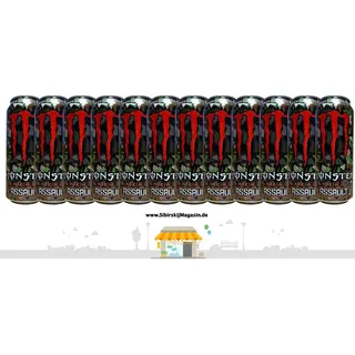 MONSTER ENERGY "ASSAULT" 12 x 0,5L inkl. Einwegpfand 3,98€/L