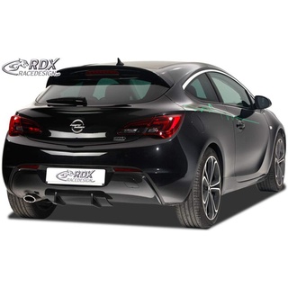 RDX Racedesign RDHAD1-001 Heckschürzenansatz 'Diffuser U-Diff' passend für Opel Astra J GTC 2009-2015 inkl. OPC-Line (PU), Unlackiert