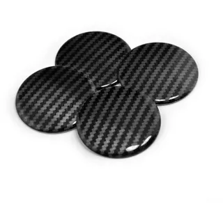Premium Carbon Fiber Stripe Auto Emblem Nabendeckel Aufkleber Aufkleber Aufkleber 50 mm 4 Stück