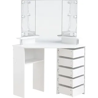 Home Deluxe Schminktisch CANDICE - Weiß
