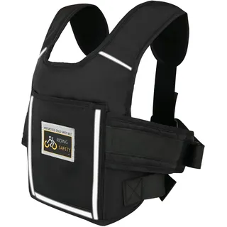 Jackfru Motorrad Kinder Gürtel,Kinder Fahrrad hinten Sitz Sicherheitsgurte Fallschutz,Kinder Einstellbar Motorrad Gurt,Mit Reflektierenden Streifen,Geeignet für Kinder zwischen 1 und 12 Jahren